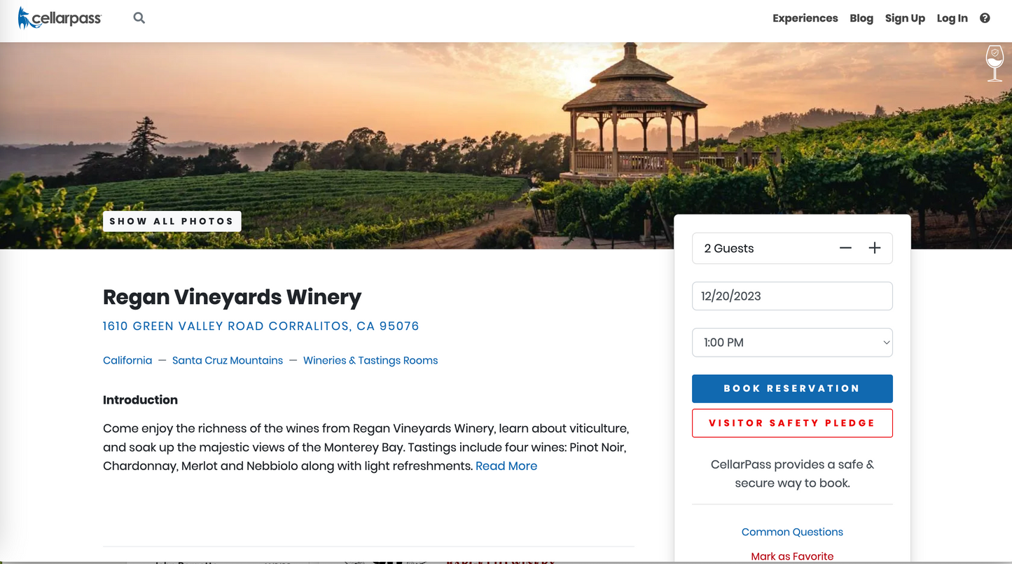 Tasting Fee